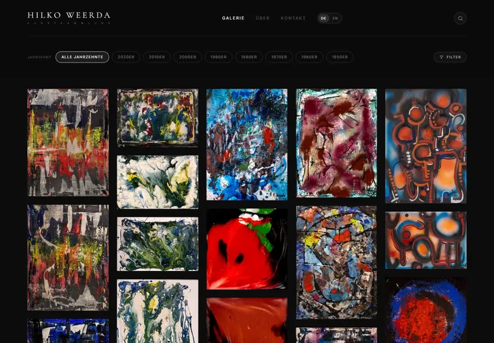 Current Hilko Weerda website homepage